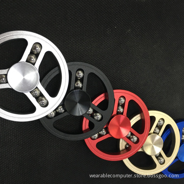 New Novelty Aluminium Alloy Hand Spinner Time Long Anti Stress Toys Vehice Wheel Fidget Spinner